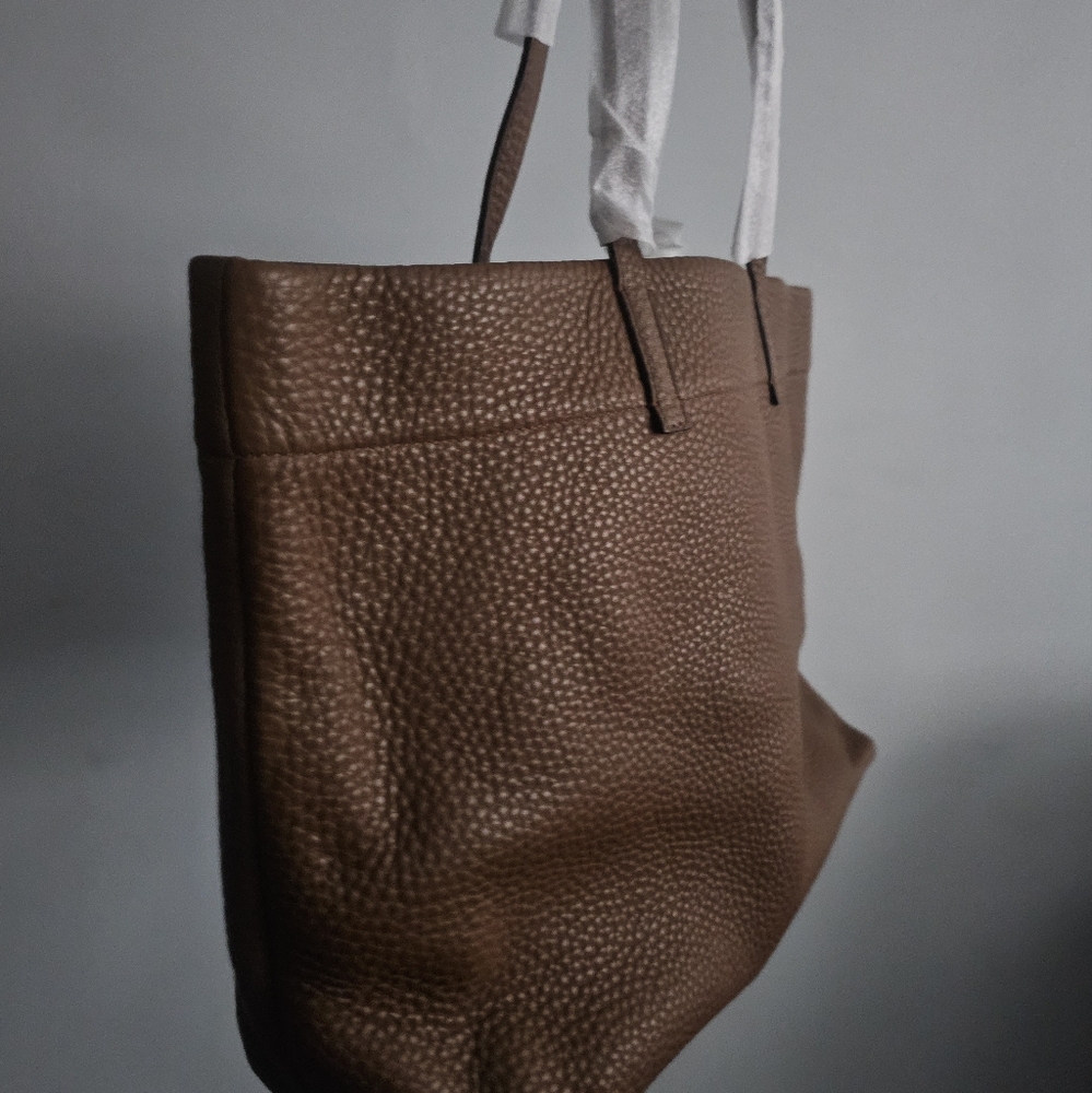 New DKNY Tan Deerskin Tote - Picture 4 of 5